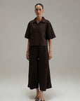Essential Linen Overshirt - Mocha
