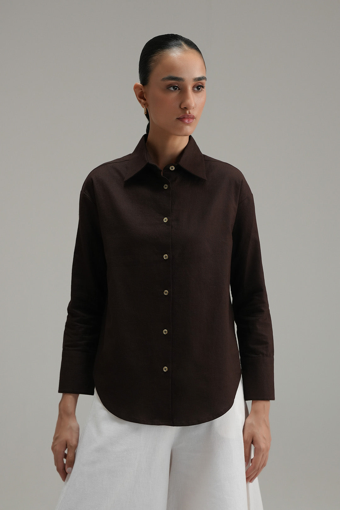 Regular Fit Button Down - mocha