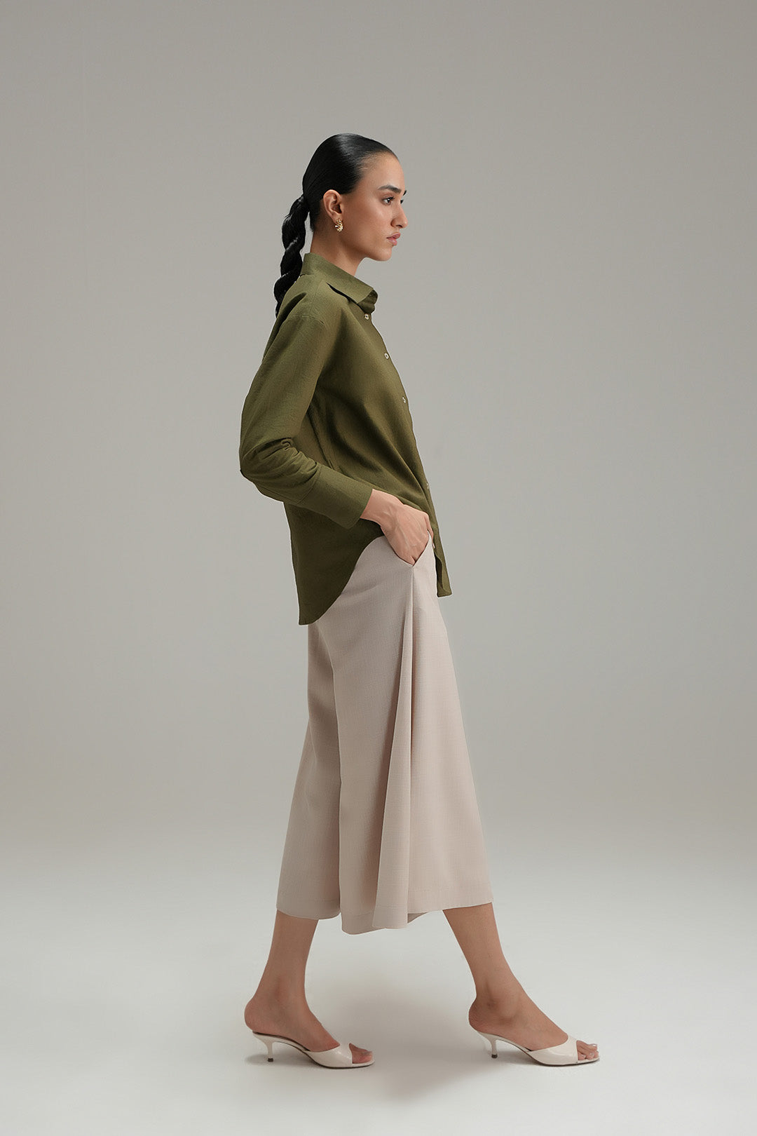 Regular Fit Button Down - olive