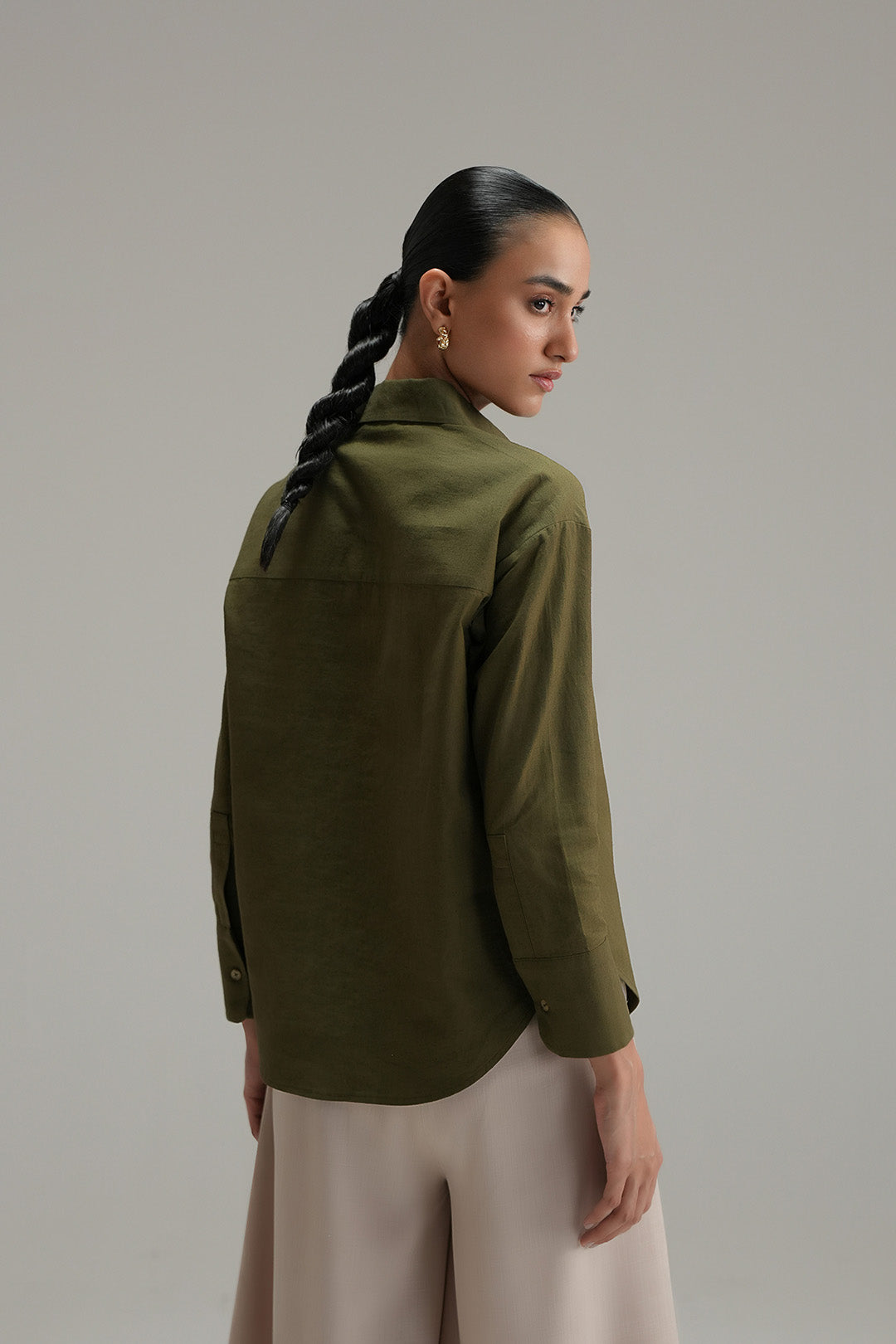 Regular Fit Button Down - olive