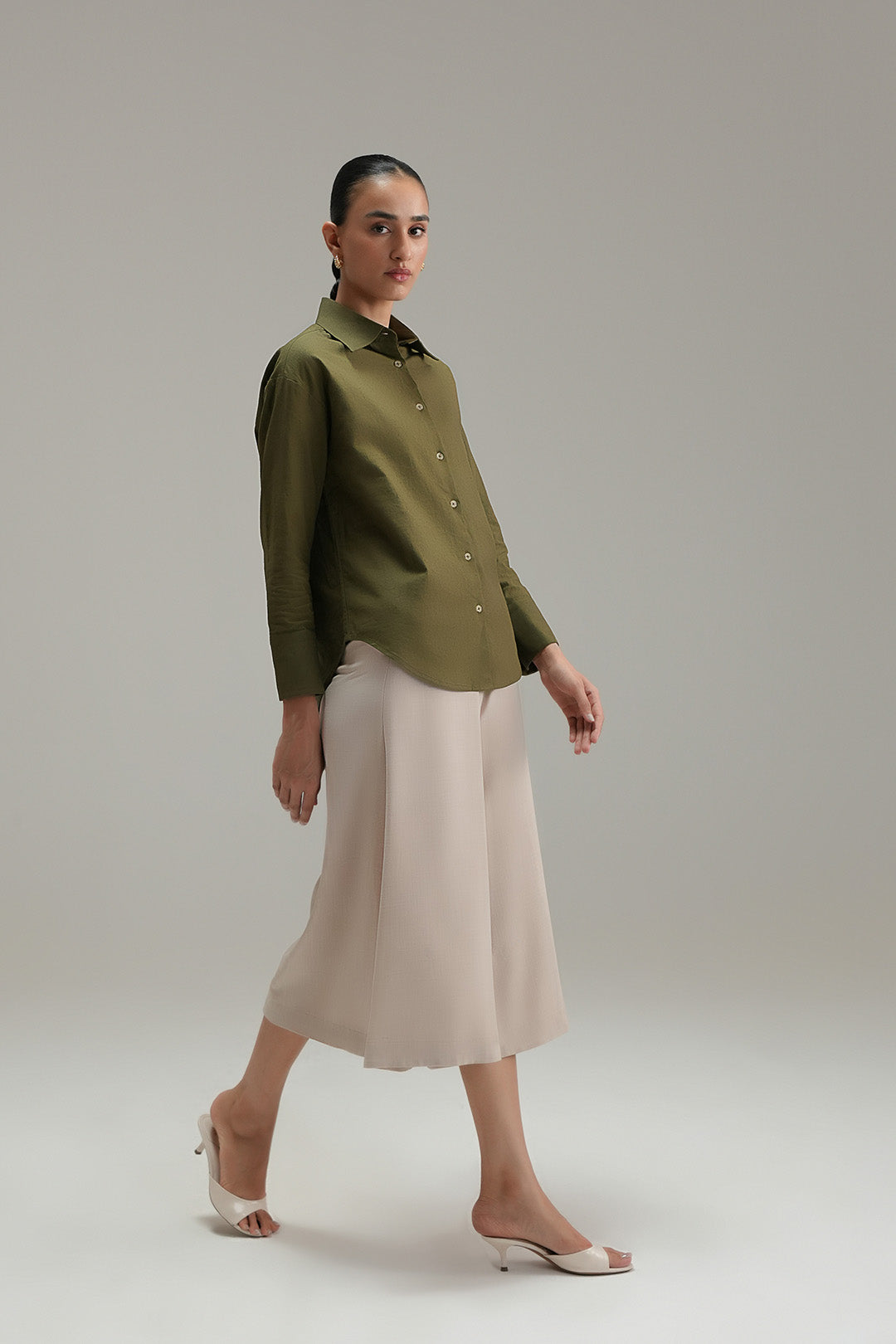 Regular Fit Button Down - olive