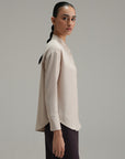 Band Cross Hatch Button Down-Sand
