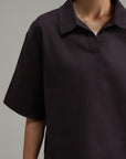 Essential Linen Overshirt - Aubergine