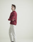 Cottonlock Mock Sweatshirt Maroon