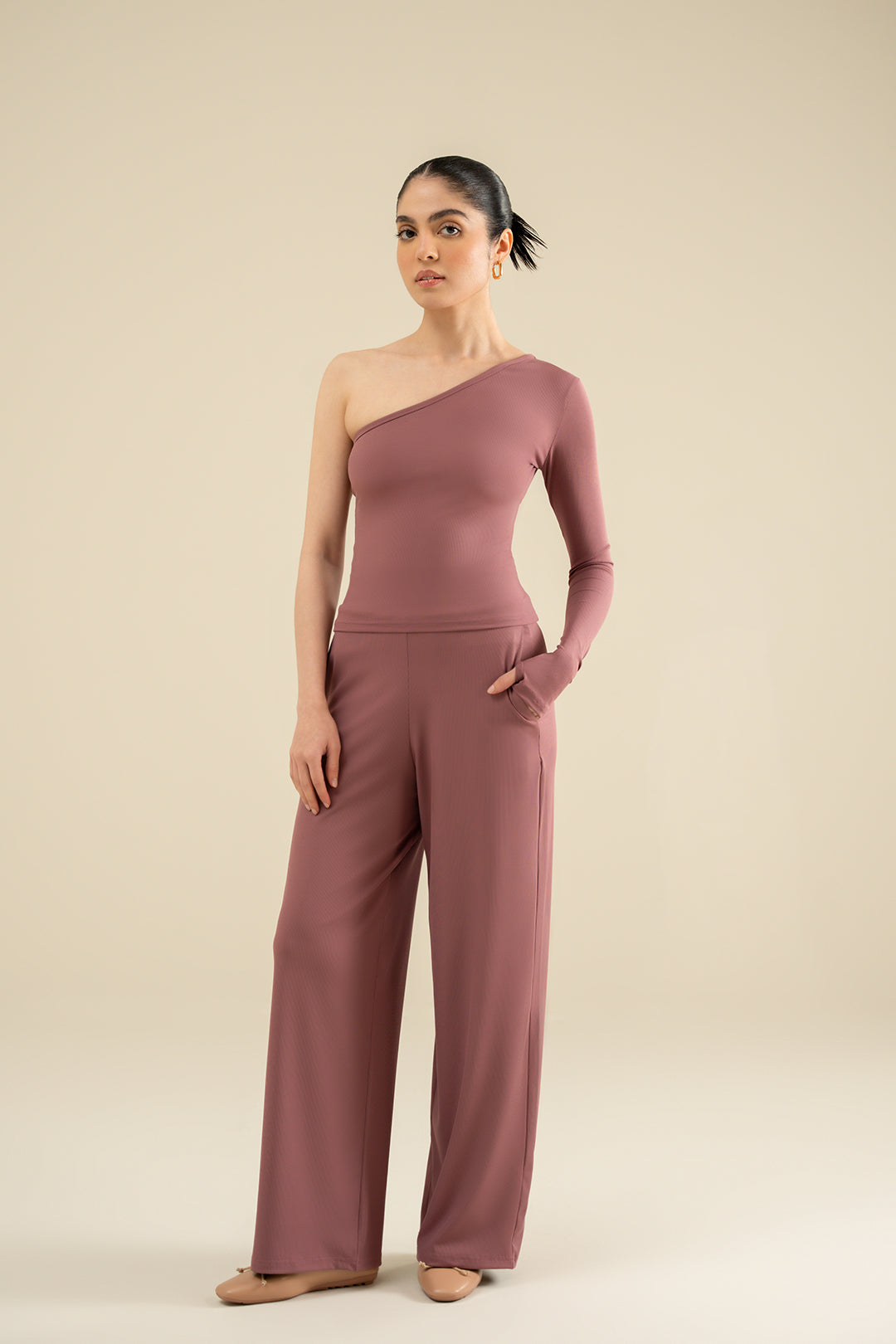 Asymmetric Off Shoulder Top