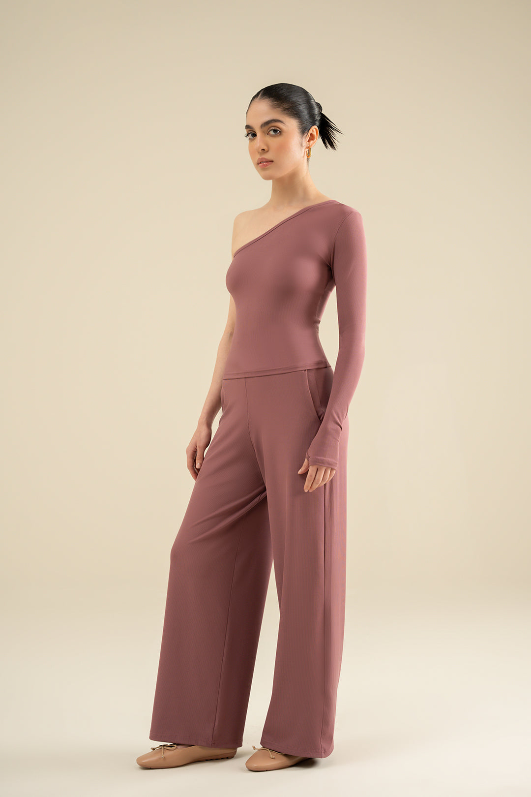 Asymmetric Off Shoulder Top